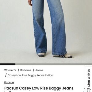 PacSun Indigo size 22P FITS LIKE 23R CASEY JEANS